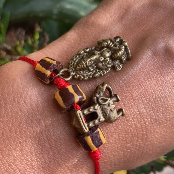 Ganesh Hindu Lord Prosperity, Luck bracelet - Picture 5 of 17